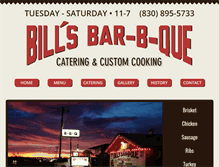 Tablet Screenshot of billsbbq.net